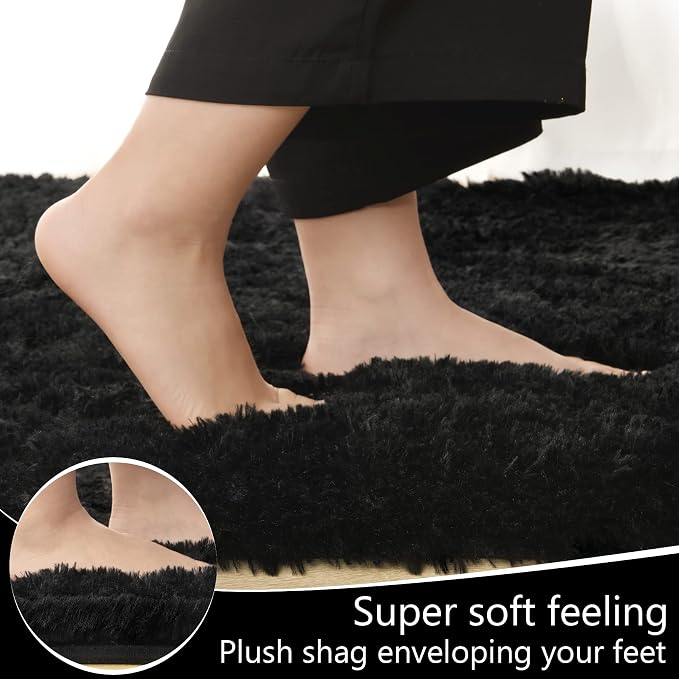 LOCHAS Ultra Soft Indoor Modern Area Rugs Fluffy Living Room Carpets - Image 4