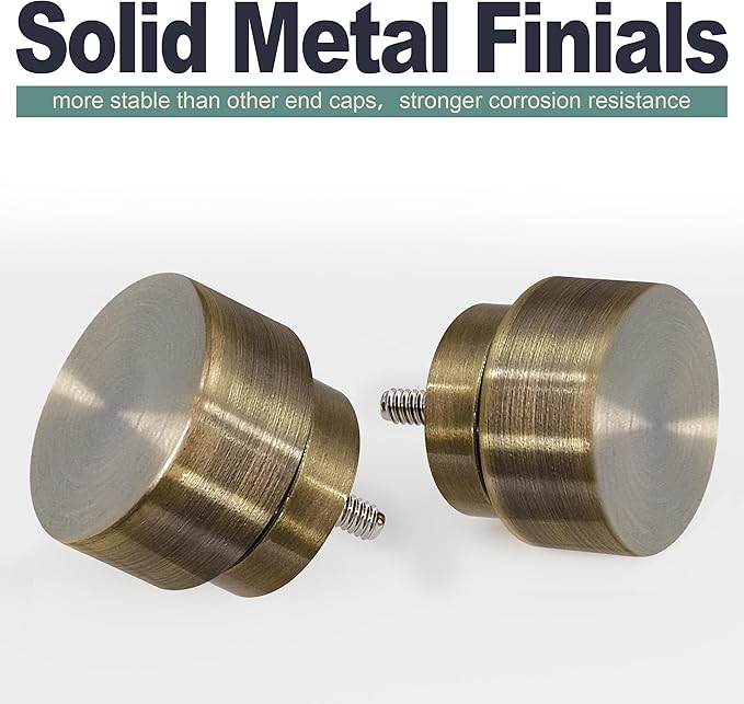 Lootkell 2 Pack Bronze Curtain Rods - Image 5