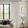 IVAPUPU Natural Extra Wide Pinch Pleated Linen Curtains by IVAPUPU