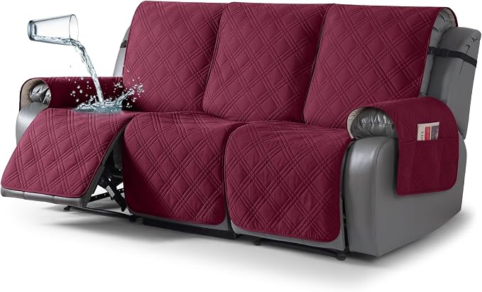 TAOCOCO 100% Waterproof Recliner Sofa Covers 3 Seater, Split Couch Covers by TAOCOCO