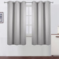 LEMOMO Light Grey Blackout Curtains 42 x 63 Inch Length/Set of 2 Curtain by Lemomo