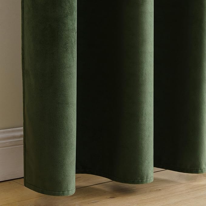 MIULEE Velvet Curtains 90 inches 2 Panels - Image 9