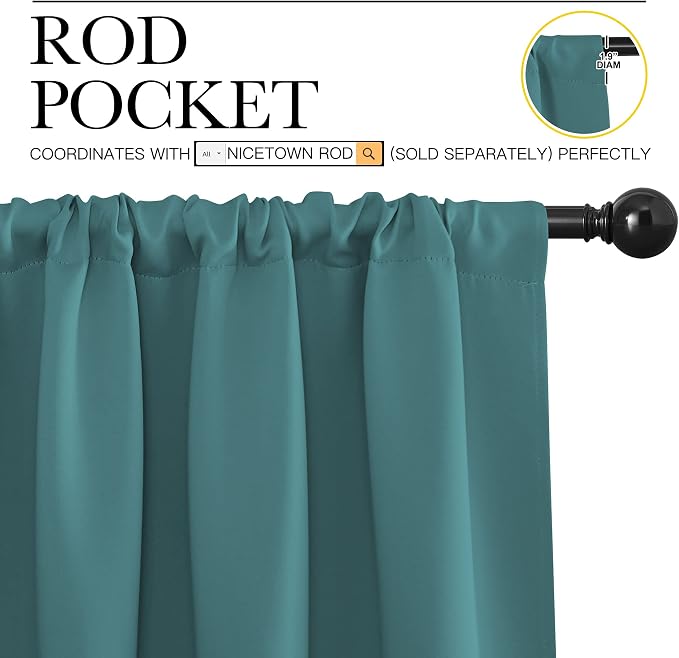 NICETOWN Blackout Curtain for Kitchen Window - Image 3