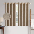 MIULEE 100% Blackout Linen Textured Curtains by MIULEE