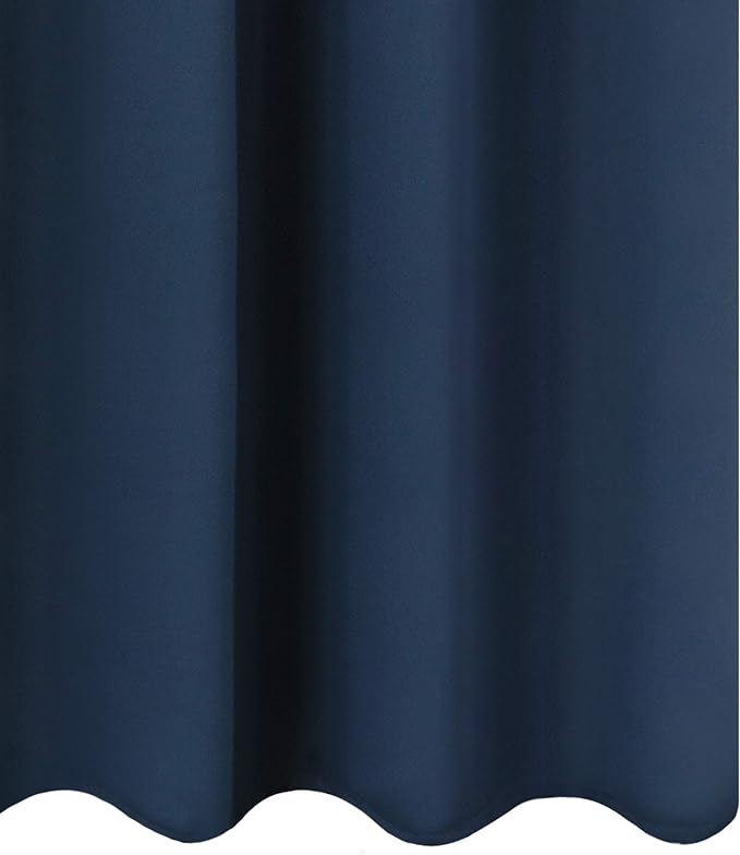 LEMOMO Blackout Curtains 66 x 95 inch/Navy Blue Curtains Set of 2 - Image 9