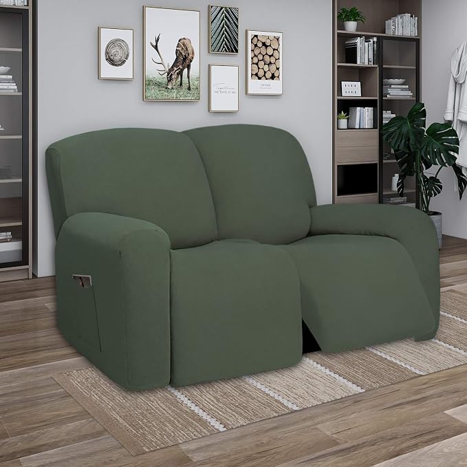 PureFit Super Stretch Loveseat Recliner Sofa Couch Cover - Image 2