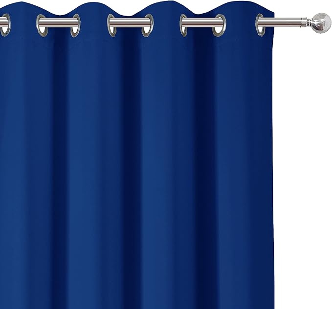 LEMOMO Blackout Curtains 52 x 95 inch/Royal Blue Curtains Set of 2 - Image 7