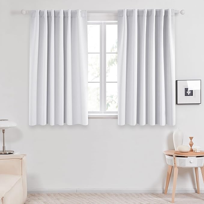 Deconovo Blackout Curtains, Thermal Insulated, W52 x L45 2 Panels, Back Tab by Deconovo