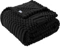 50x70 Inch Black Throw Blanket by Unknown