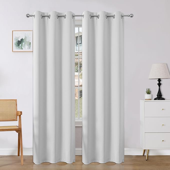 Joydeco Blackout Curtains 95 Inches Long 2 Panels Set, Thermal Insulated Long by JOYDECO