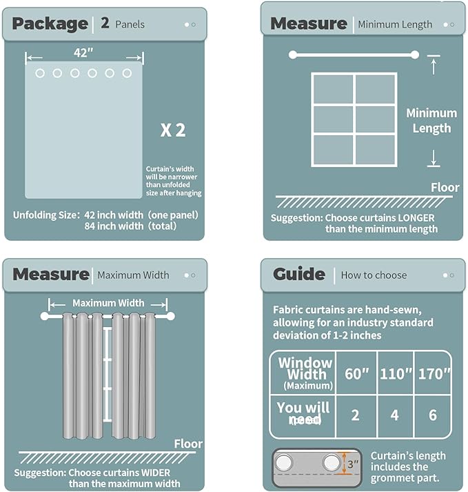 BGment Room Darkening Curtains 72 Inches Long - Image 6