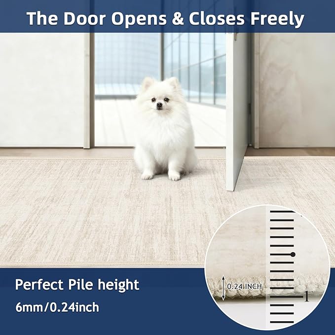Washable Runner Rugs 3x10 Abstract Kitchen Runner Rug Non Slip Backing - Image 5