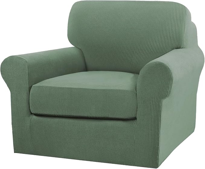 Turquoize 2 Piece Chair Covers Armchair Slipcovers by Turquoize