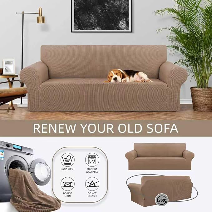 KEKUOU Stretch Sofa Cover Slipcover ，Couch Covers - Image 3