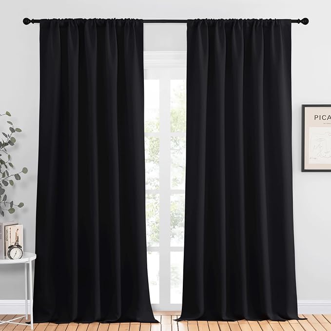 NICETOWN Black Out Window Curtains by NICETOWN