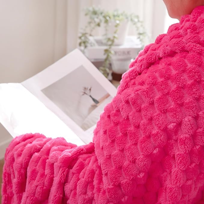 Hot Pink Throw Blanket 50"×70" inches Gifts - Image 4