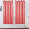 LEMOMO Coral Thermal Blackout Curtains/52 x 72 Inch/Set of 2 Panels Room by Lemomo