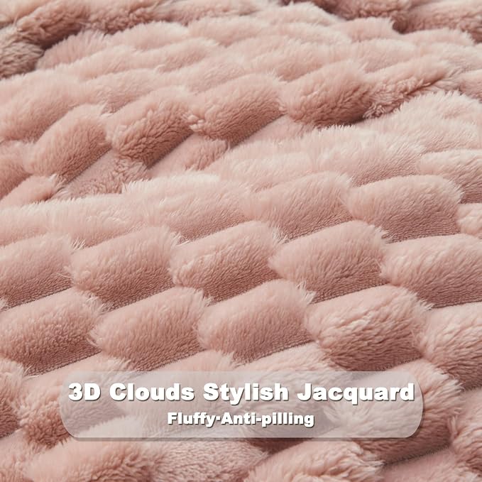 NEWCOSPLAY Fleece Clouds Cozy Queen Blanket - Image 8