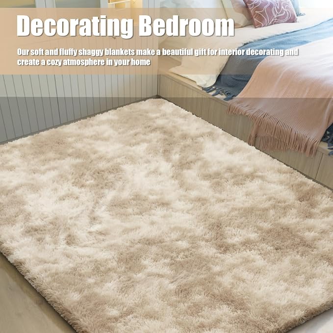 8x10 Fluffy Area Rugs for Living Room, Shag Area Rug for Bedroom, Soft Fuzzy - Image 6