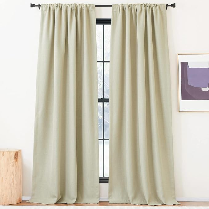 NICETOWN Room Darkening Living Room Curtains 96 inches Long, Pinch Pleated - Image 4
