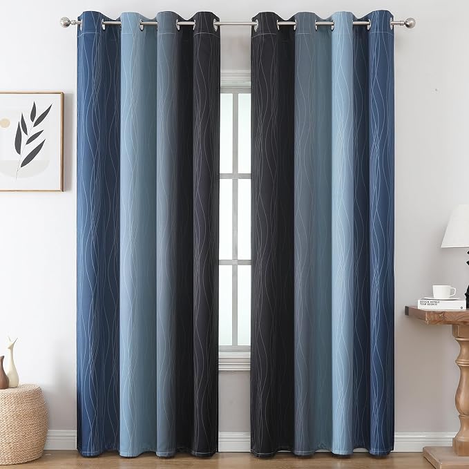 Estelar Textiler Blackout Curtains 102 Inches Long 2 Panels - Image 2