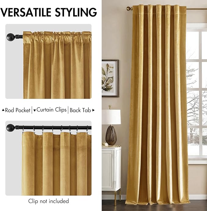 MIULEE Velvet Curtains 90 inches - Image 2