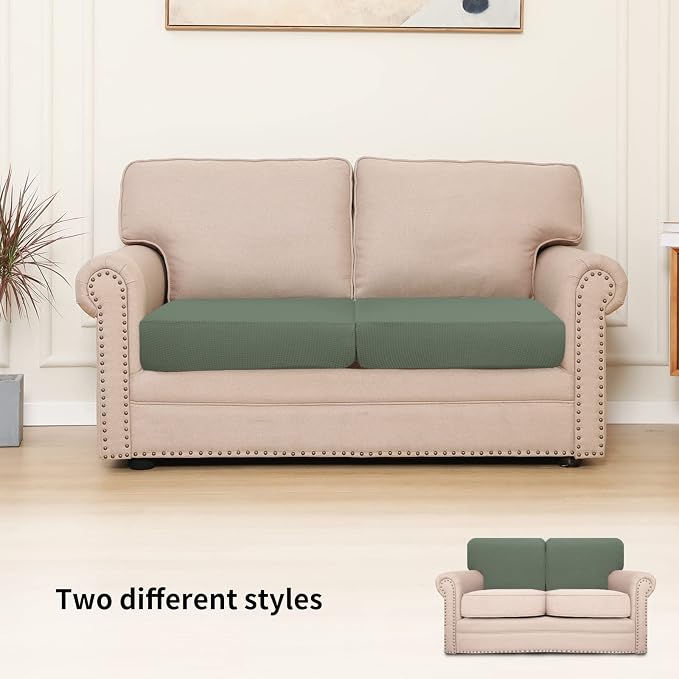 Easy-Going Stretch Individual Loveseat Couch Cushion Cover Sofa Cushion - Image 2