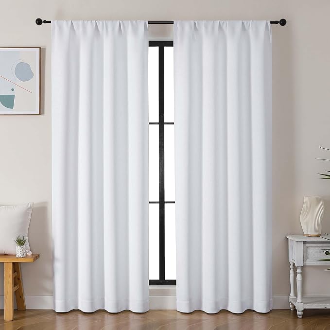 Simplebrand Ava Pure White Curtains by Simplebrand