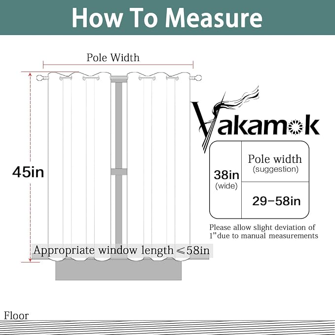 Yakamok Blackout Curtains for Bedroom，Thermal Insulated Room Darkening Drapes - Image 6