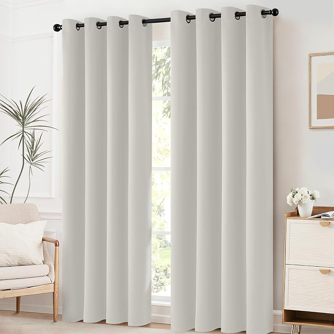 Yakamok Light Beige Room Darkening Thermal Insulated Light Blocking Blackout - Image 5