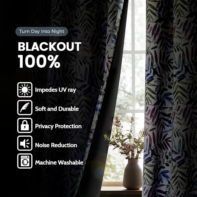SimpleHome 100% Blackout Curtains - Image 2
