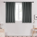 Deconovo Blackout Curtains, Thermal Insulated, W42 x L45 2 Panels, Back Tab by Deconovo