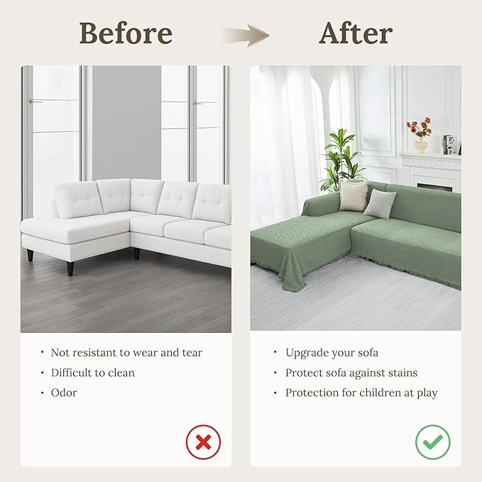 HOMERILLA Sectional Couch Covers - Image 4