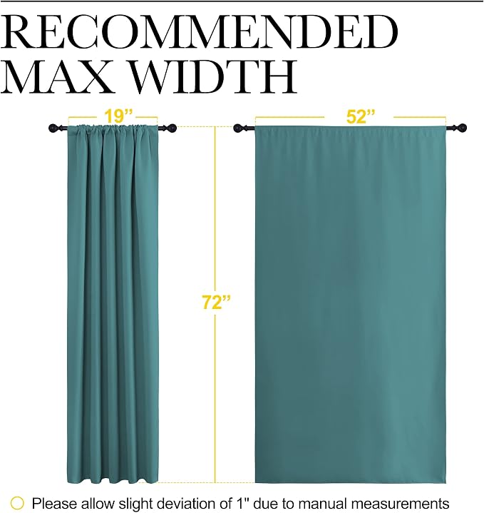 NICETOWN Window Curtains Blackout Drapes - Image 7