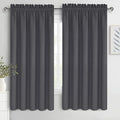 DWCN Bedroom Blackout Curtains 60 x 63 Inches Length 2 Panels Set, Solid by DWCN