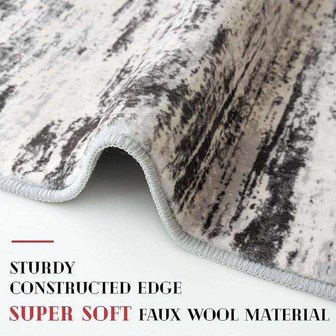 Lansny Modern Abstract Hallway Runner Rug - Image 5