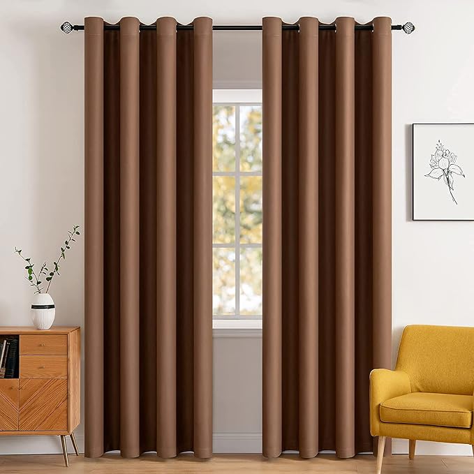 MIULEE Blackout Curtains for Bedroom Living Room Thermal Insulated Room by MIULEE