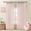 Light Pink Pinch Pleated 84 Inch Curtains by IVAPUPU