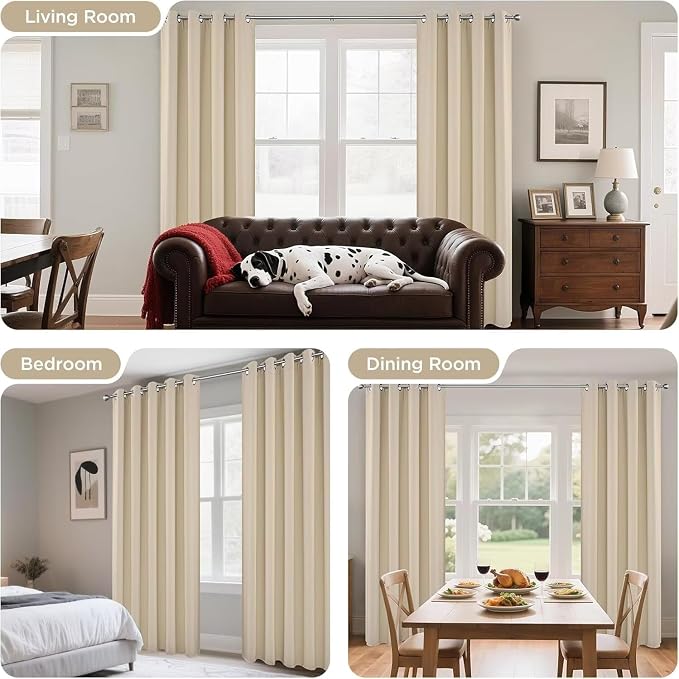 Joydeco Blackout Curtains 72 Inch Length 2 Panels Set, Thermal Insulated Long - Image 8