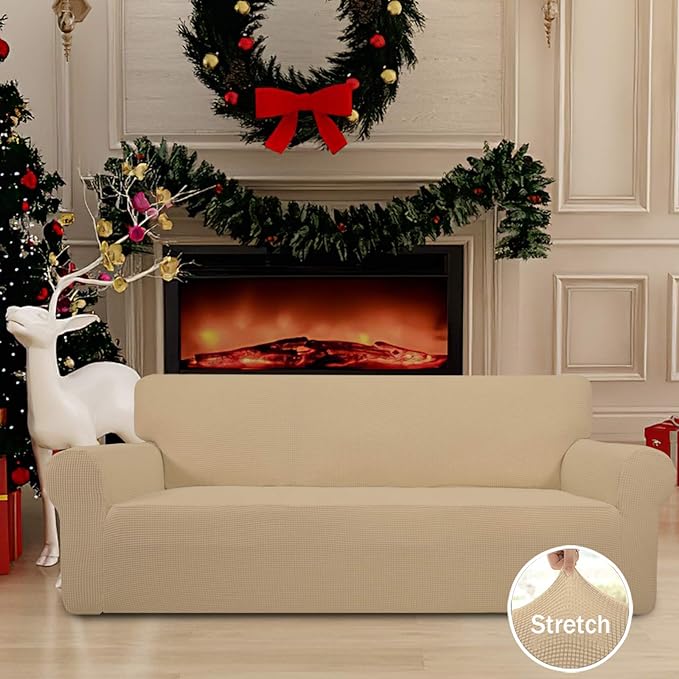 Easy-Going Stretch Sofa Slipcover 1-Piece Sofa Cover Furniture Protector Couch - Image 3