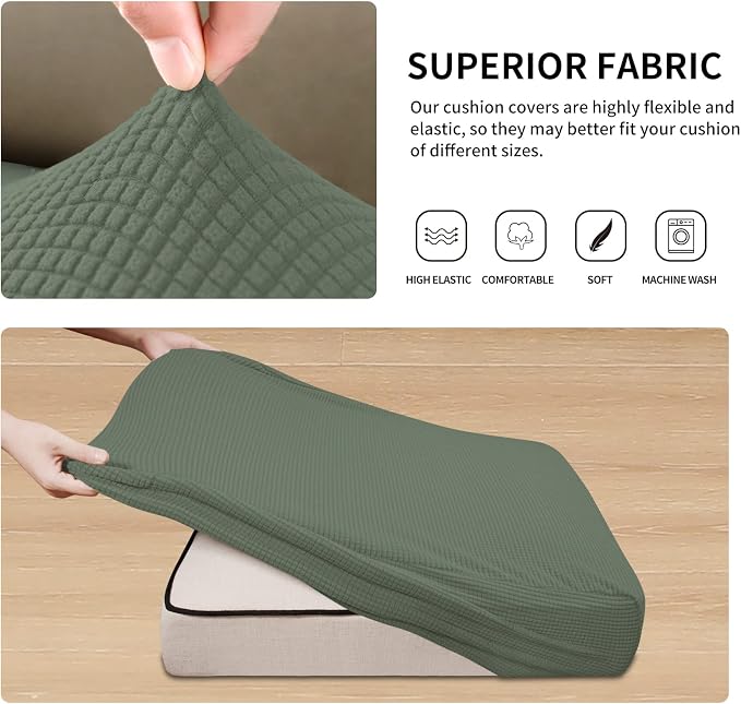 Easy-Going Stretch Individual Chair Couch Cushion Cover Sofa Cushion Furniture - Image 5