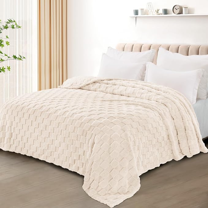 Exclusivo Mezcla Queen Size Flannel Fleece Blanket, Super Soft and Warm - Image 2