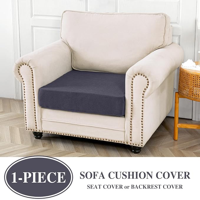 Couch Cushion Cover Seat Cushion Cover Stretch Armchair Cover Separate - Image 2