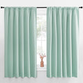 NICETOWN Blackout Curtains for Bedroom, Aqua Blue, 1 Pair, 70 by 63-inch by NICETOWN