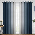 Yakamok Room Darkening Ombre Curtains 84 Inch Length, Light Blocking Grommet by Yakamok