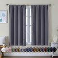 Simplebrand Ava Grey Short Blackout Curtains by Simplebrand