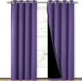 NICETOWN Lilac Purple Full Shade Curtain Panels, Pair of Energy Smart & Noise by NICETOWN
