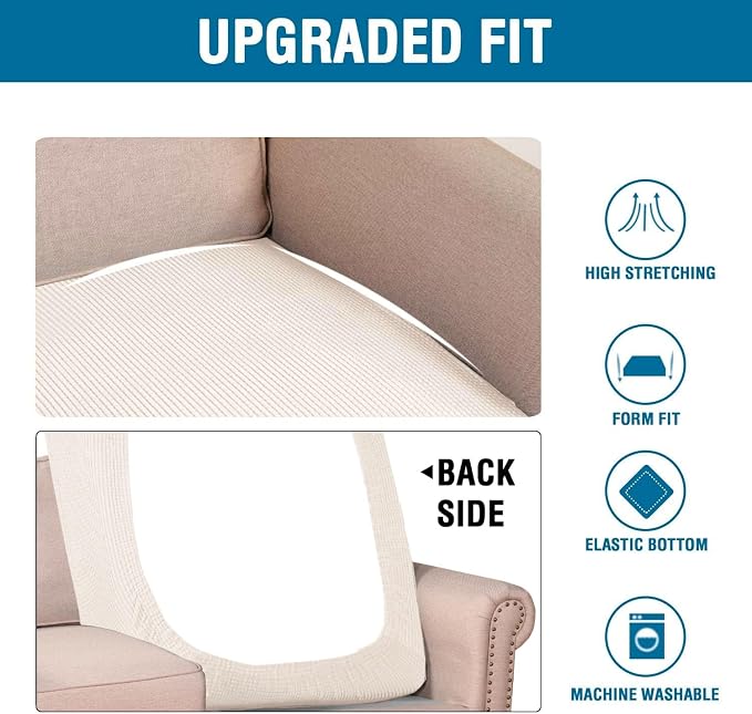 H.VERSAILTEX Super Stretch Individual Chaise Cover Sectional Couch Covers - Image 6