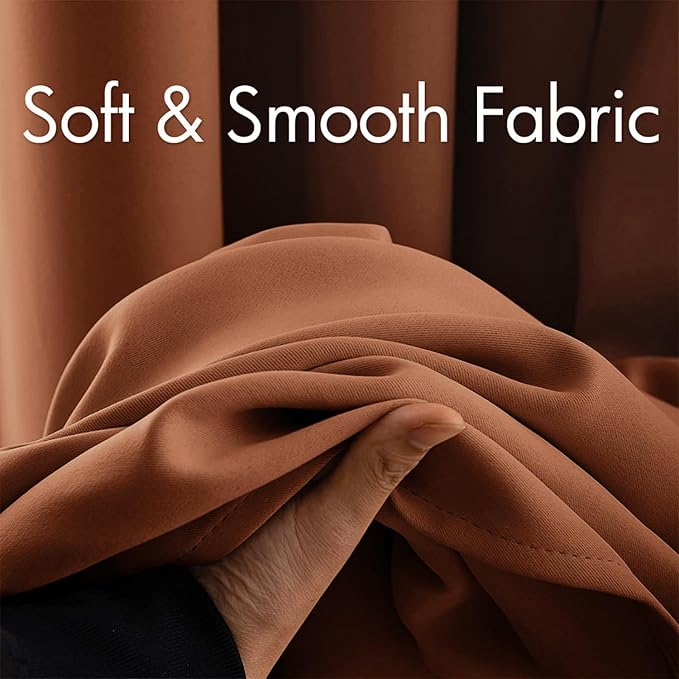 MIULEE Blackout Room Darkening Curtains Thermal Insulated Drapes Solid Window - Image 3