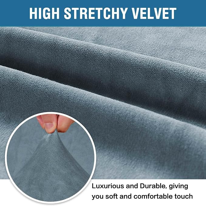 H.VERSAILTEX Stretch Velvet Sofa Covers - Image 3